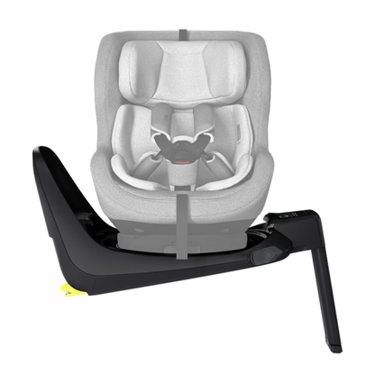 Thule Reboarder-Kindersitz auf ISOFIX-Basisstation – frontal ausgerichtet, mit gepolsterter Sitzschale und 5-Punkt-Gurt für maximale Sicherheit im Auto