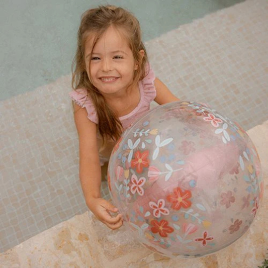 Produktbild: little dutch - Wasserball 3D Blume rosa von little dutch im Onlineshop von dasMikruli - Dein Shop für Baby Erstausstattung