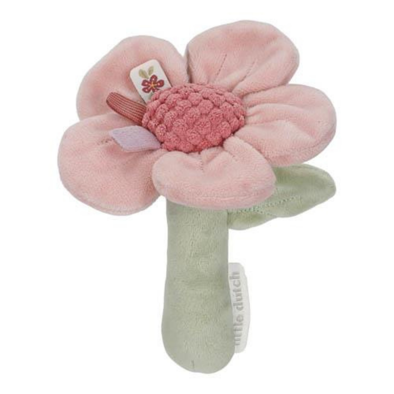 Produktbild: little dutch - Rassel Blume rosa von little dutch im Onlineshop von dasMikruli - Dein Shop für Baby Erstausstattung