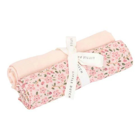 Produktbild: little dutch - swaddles 70x70 cm fairy floral von little dutch im Onlineshop von dasMikruli - Dein Shop für Baby Erstausstattung