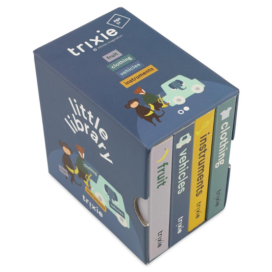 Trixie - Bücher Set - Kleidung, Früchte, Fahrzeuge, Instrumente