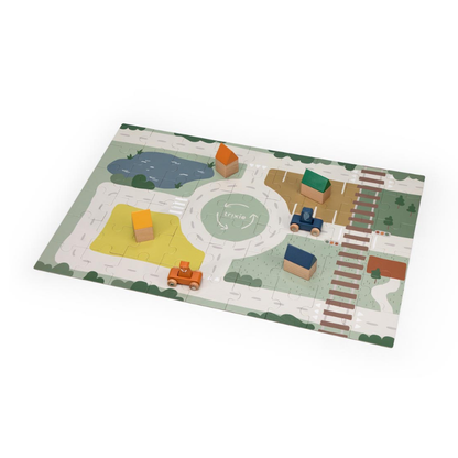 Trixie - Holzstraßenpuzzle mit Zubehör