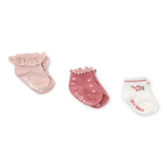 Produktbild: little dutch - 3er-Set Socken fairy garden gr.44-56 von little dutch im Onlineshop von dasMikruli - Dein Shop für Baby Erstausstattung