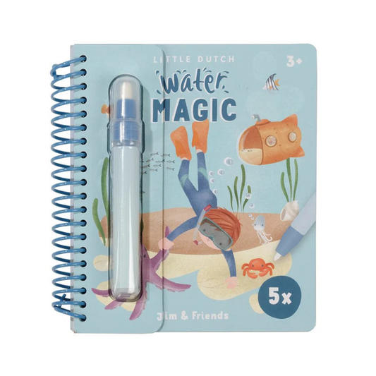 Produktbild: little dutch - Wassermalbuch Jim&Friends von little dutch im Onlineshop von dasMikruli - Dein Shop für Baby Erstausstattung