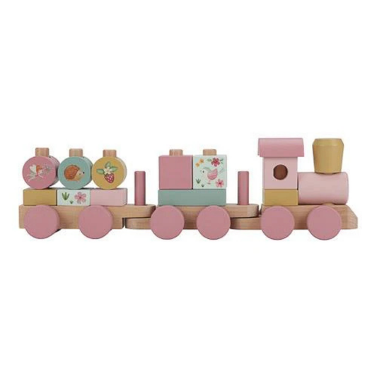 Produktbild: little dutch - Eisenbahn mit Steckformen fairy garden von little dutch im Onlineshop von dasMikruli - Dein Shop für Baby Erstausstattung