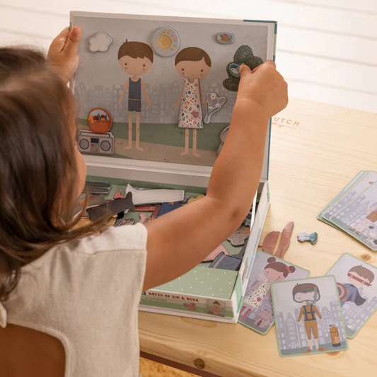 Produktbild: little dutch - Magnet Puzzle Jim&Rosa von little dutch im Onlineshop von dasMikruli - Dein Shop für Baby Erstausstattung