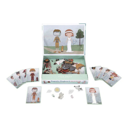 Produktbild: little dutch - Magnet Puzzle Jim&Rosa von little dutch im Onlineshop von dasMikruli - Dein Shop für Baby Erstausstattung