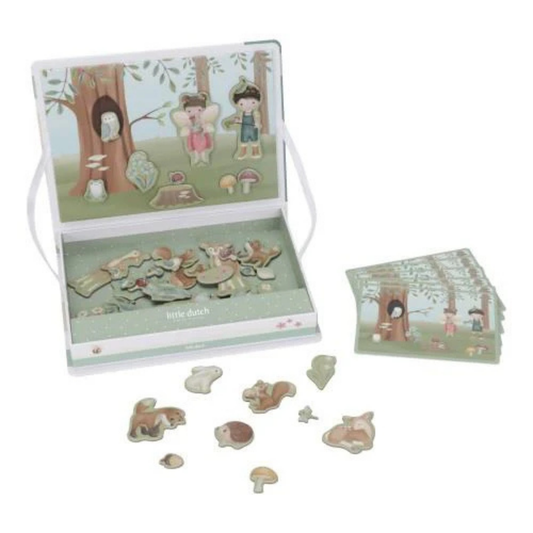Produktbild: little dutch - Magnet Puzzle forest friends von little dutch im Onlineshop von dasMikruli - Dein Shop für Baby Erstausstattung