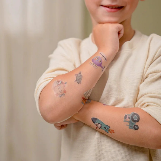 Produktbild: little dutch - Tattoos Jim&Friends von little dutch im Onlineshop von dasMikruli - Dein Shop für Baby Erstausstattung