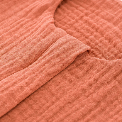 Träumeland - Sommerschlafsack LIEBMICH Baumwollmusselin aprikose