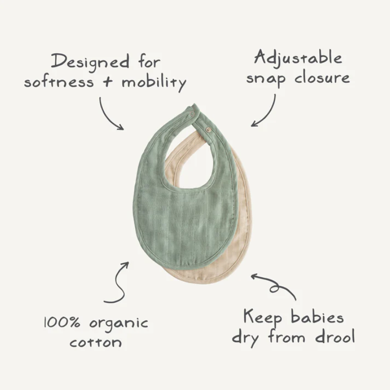 Produktbild: Mushie - Musselin Lätzchen von Mushie im Onlineshop von dasMikruli - Dein Shop für Baby Erstausstattung