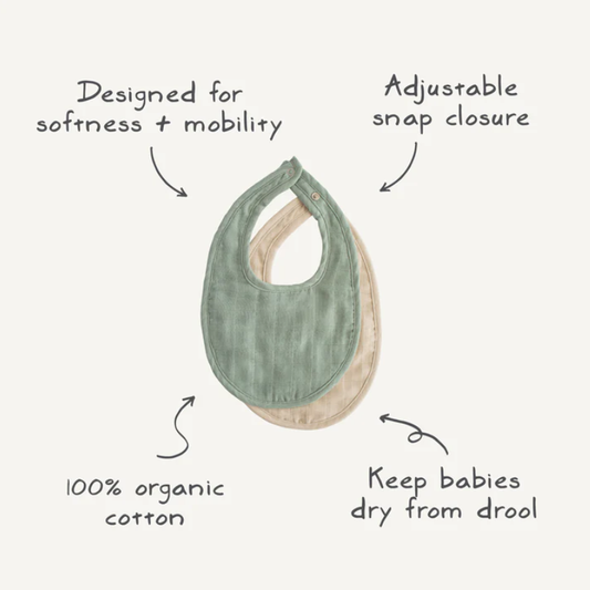 Produktbild: Mushie - Musselin Lätzchen von Mushie im Onlineshop von dasMikruli - Dein Shop für Baby Erstausstattung