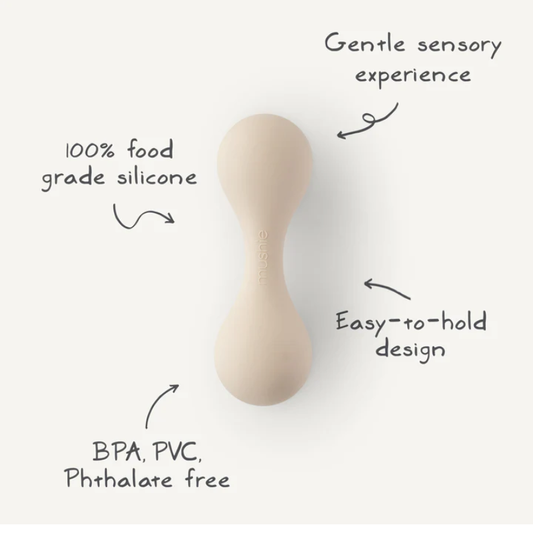 Produktbild: Mushie - Rassel von Mushie im Onlineshop von dasMikruli - Dein Shop für Baby Erstausstattung