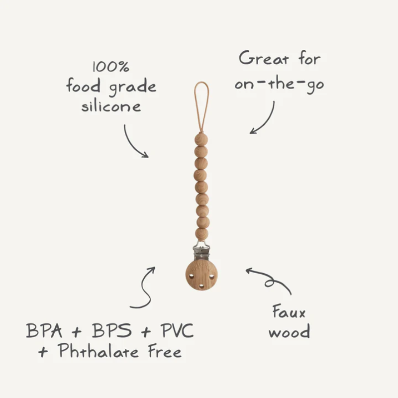 Produktbild: Mushie - Schnullerkette Hera von Mushie im Onlineshop von dasMikruli - Dein Shop für Baby Erstausstattung