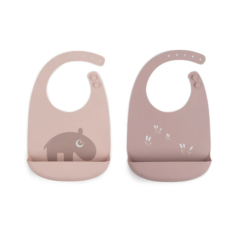 Produktbild: Donebydeer - Silikon Lätzchen 2-er Pack von donebydeer im Onlineshop von dasMikruli - Dein Shop für Baby Erstausstattung