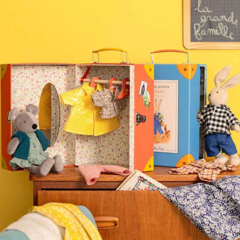 Moulin Roty - Garderobenkoffer Maus Nini