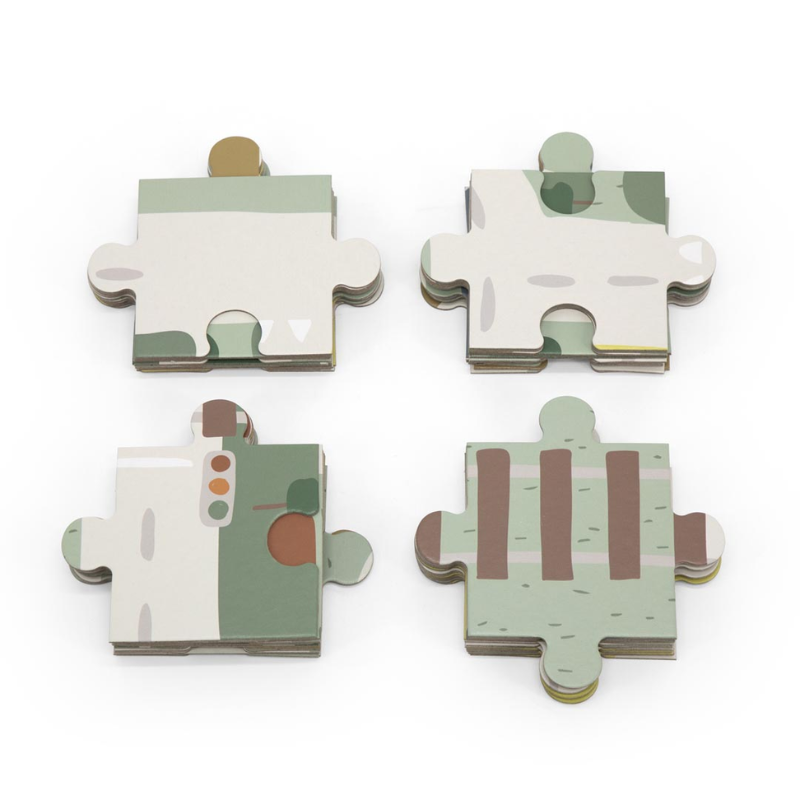 Trixie - Holzstraßenpuzzle mit Zubehör