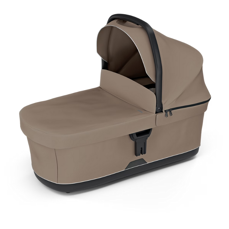 Thule Babywanne taupe mit Tragegriff und Sonnenverdeck