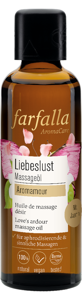 Produktbild: Farfalla - Aromamour, Liebeslust Massageöl von farfalla im Onlineshop von dasMikruli - Dein Shop für Baby Erstausstattung