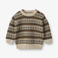 wheat - Jacquard Pullover Elias - multi blue