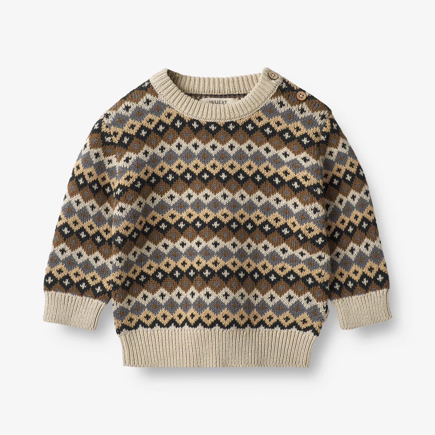 Produktbild: wheat - Jacquard Pullover Elias - multi blue von wheat im Onlineshop von dasMikruli - Dein Shop für Baby Erstausstattung