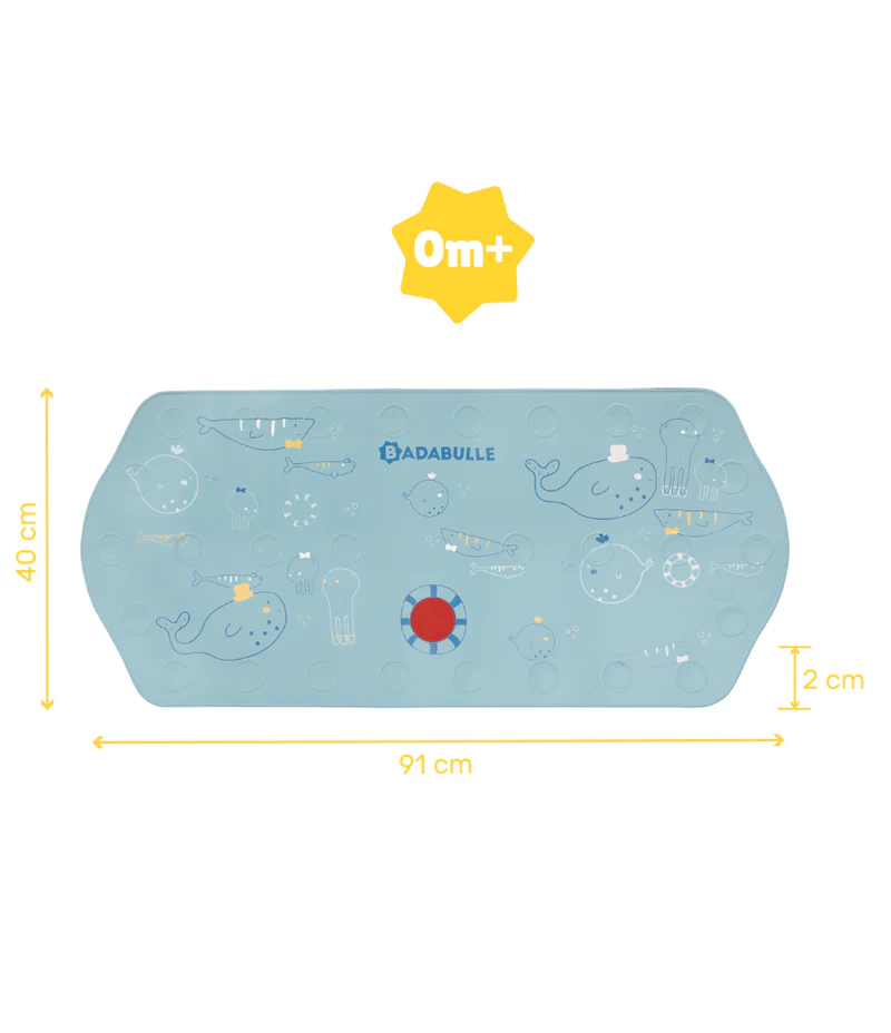 Produktbild: Badabulle - XXL Badematte mit Thermometer Meerestieren von badabulle im Onlineshop von dasMikruli - Dein Shop für Baby Erstausstattung