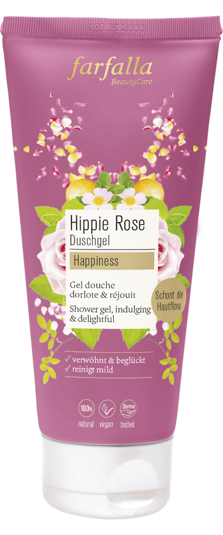 Produktbild: Farfalla - Duschgel - Hippie rose Happiness von farfalla im Onlineshop von dasMikruli - Dein Shop für Baby Erstausstattung