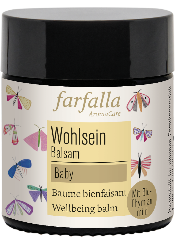 Produktbild: Farfalla - Baby, Wohlseinbalsam, Thymian von farfalla im Onlineshop von dasMikruli - Dein Shop für Baby Erstausstattung