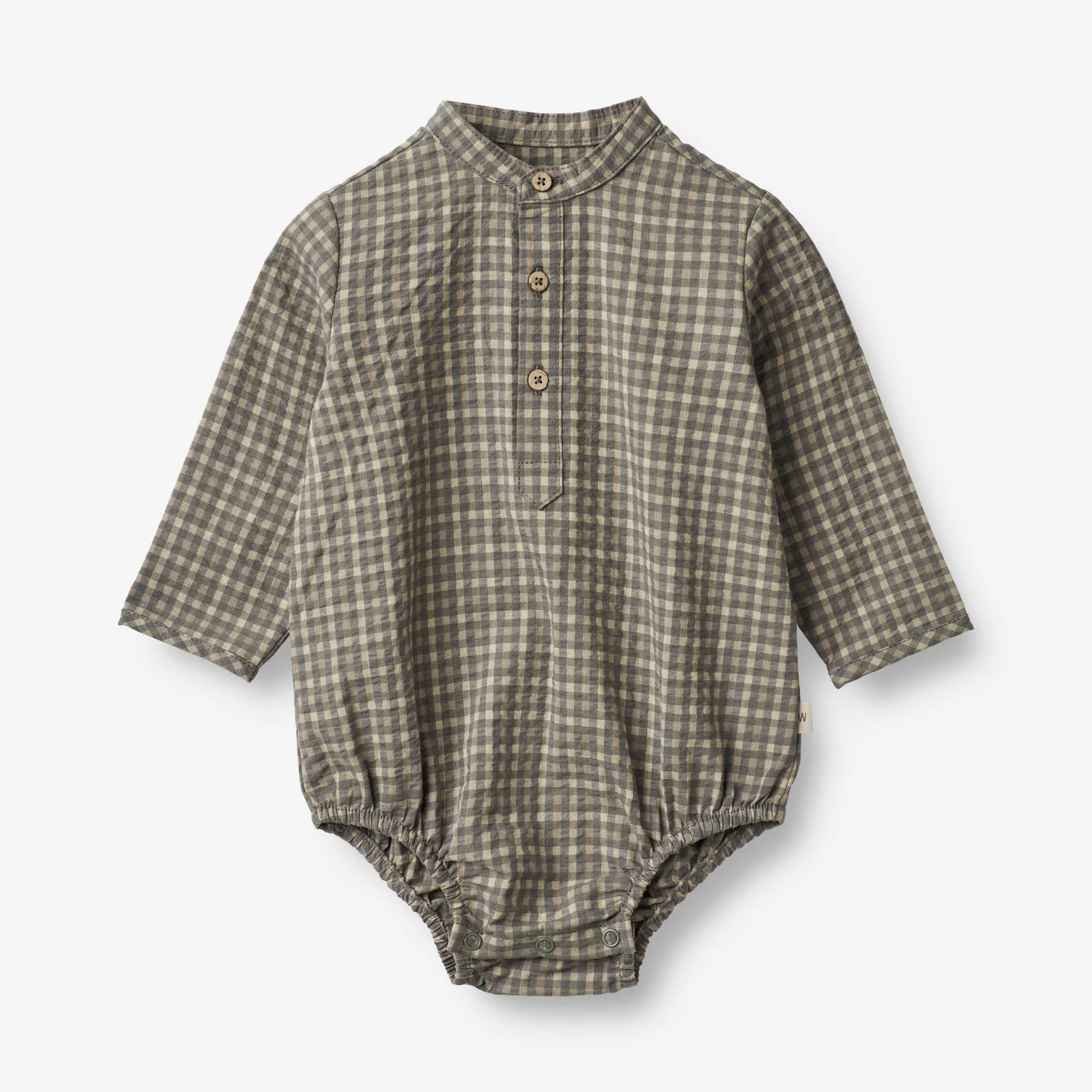 Produktbild: wheat - Stramplershirt aus Seersucker von wheat im Onlineshop von dasMikruli - Dein Shop für Baby Erstausstattung