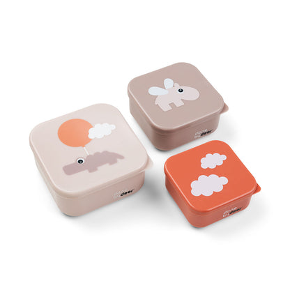 Produktbild: Donebydeer - Snackbox-3er Set Happy Clouds von donebydeer im Onlineshop von dasMikruli - Dein Shop für Baby Erstausstattung