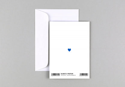 KunstanPapier - hey little boy Klappkarte inkl. Umschlag