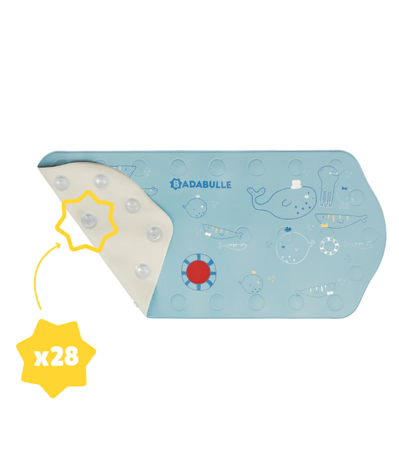 Produktbild: Badabulle - XXL Badematte mit Thermometer Meerestieren von badabulle im Onlineshop von dasMikruli - Dein Shop für Baby Erstausstattung