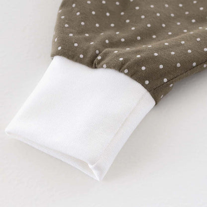 Träumeland - Schlafsack light "to-Go" - Pünktchen oliv