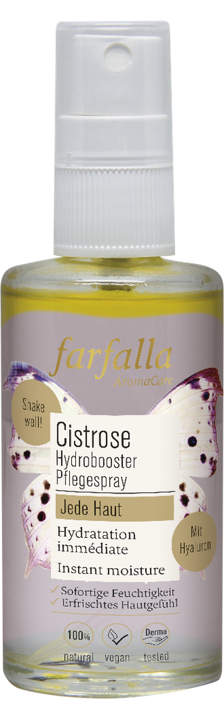 Produktbild: Farfalla - Hydrobooster Pflegespray - Cistrose für jede Haut von farfalla im Onlineshop von dasMikruli - Dein Shop für Baby Erstausstattung