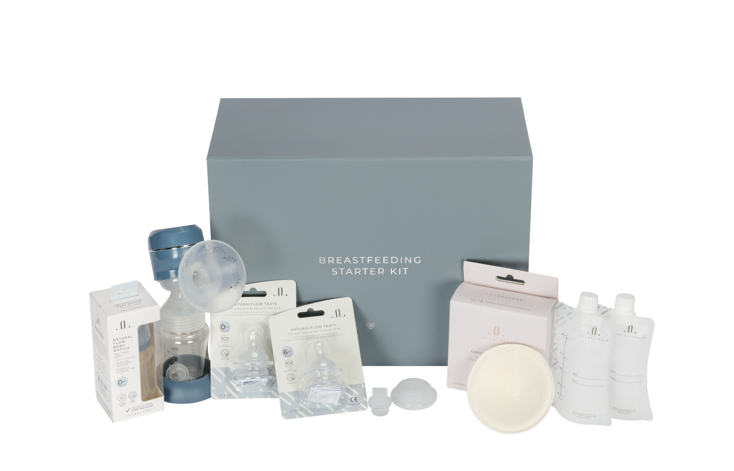 Produktbild: Lola&Lykke - Starter-Set Milchpumpe für Stillende von Lola&Lykke im Onlineshop von dasMikruli - Dein Shop für Baby Erstausstattung