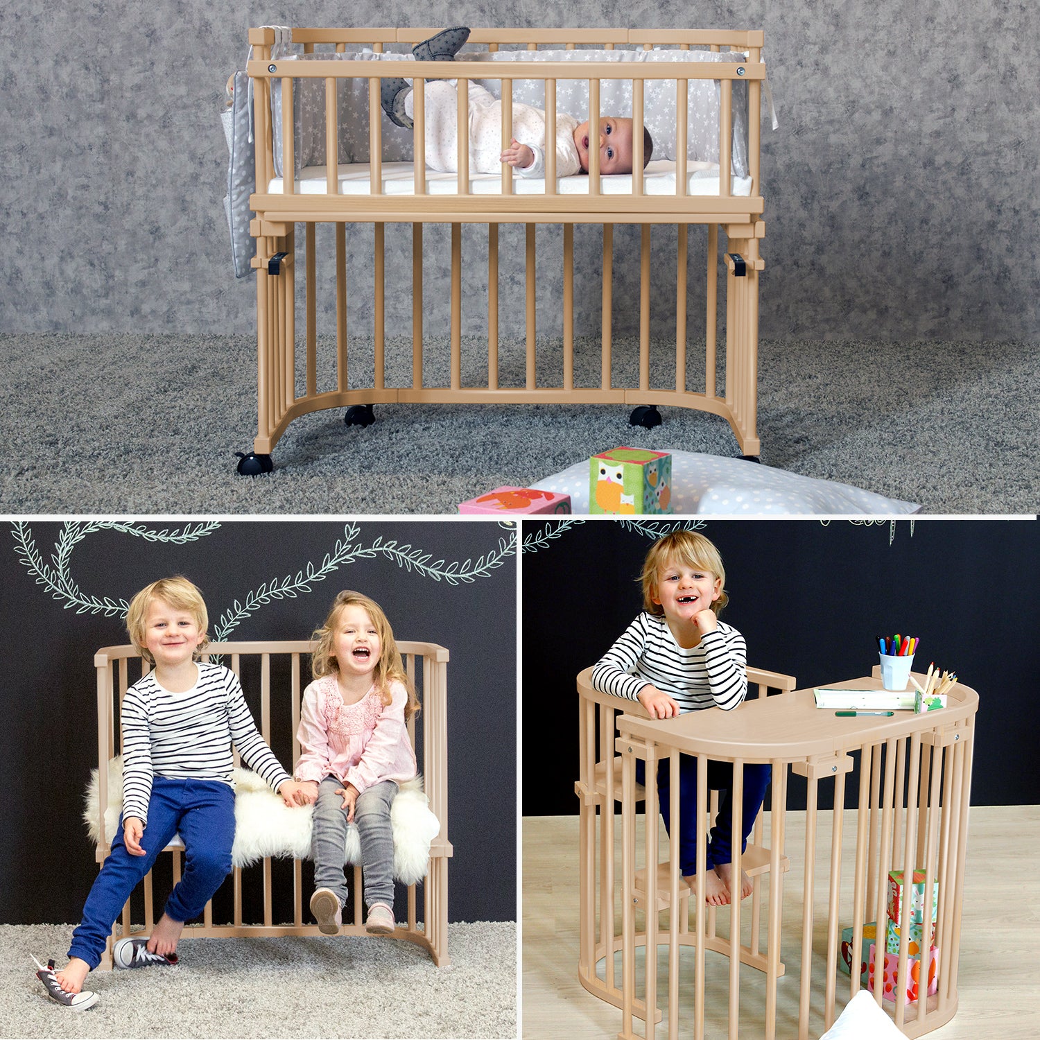 Produktbild: Babybay - Maxi Comfort Plus Beistellbett von babybay im Onlineshop von dasMikruli - Dein Shop für Baby Erstausstattung