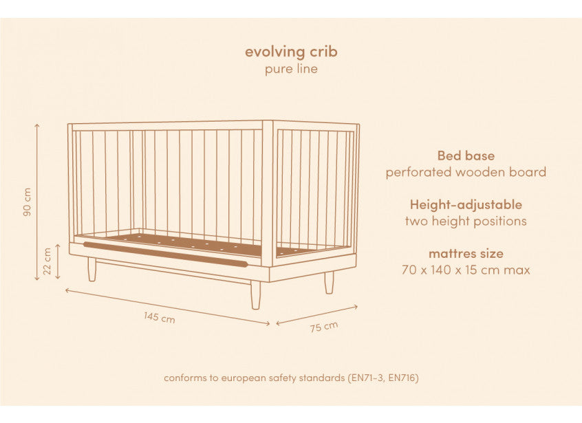 Produktbild: Nobodinoz - Kit Crib Pure von NOBODINOZ im Onlineshop von dasMikruli - Dein Shop für Baby Erstausstattung