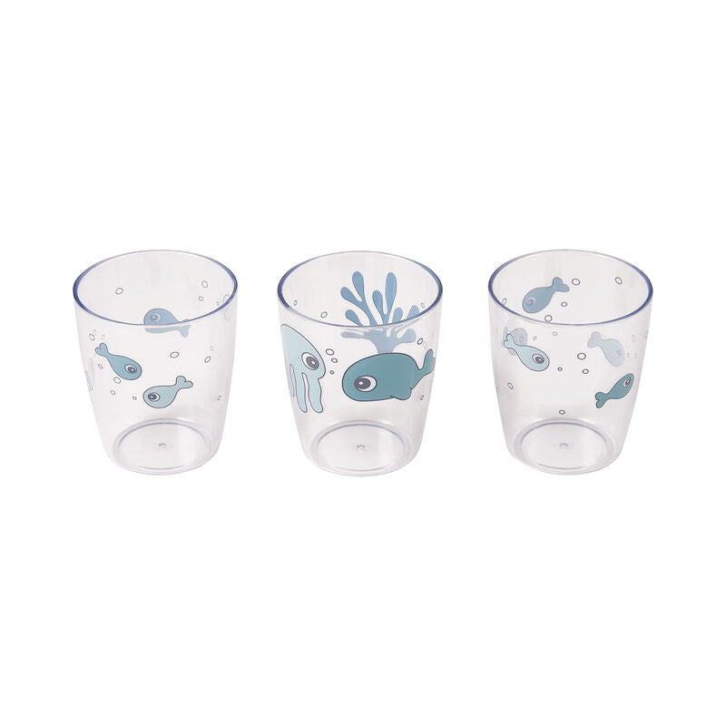 Donebydeer - Yummi mini Glas 3-er Pack Sea Friends