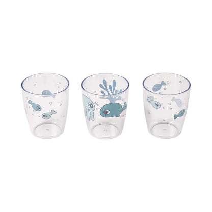 Produktbild: Donebydeer - Yummi mini Glas 3-er Pack Sea Friends von donebydeer im Onlineshop von dasMikruli - Dein Shop für Baby Erstausstattung