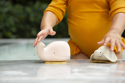 Hevea - Badespielzeug Set Wal + Schildkröte - Naturkautschuk / upcycled