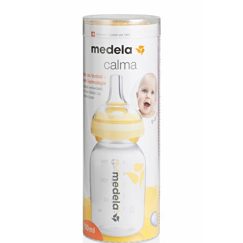 Produktbild: Medela - Milchflasche mit Calma 150 ml von Medela im Onlineshop von dasMikruli - Dein Shop für Baby Erstausstattung