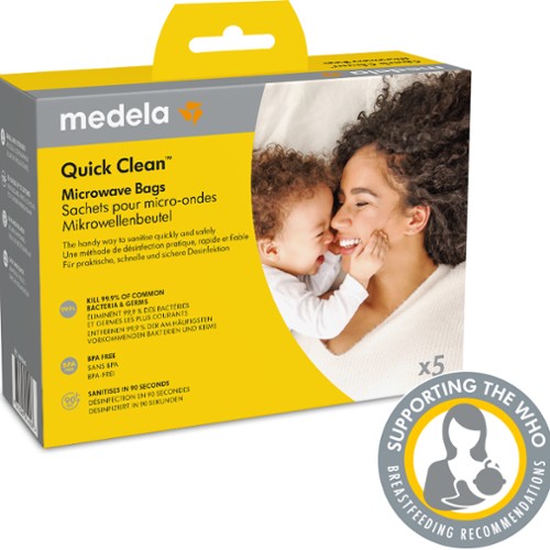 Produktbild: Medela - Quik Clean Mikrowellenbeutel von Medela im Onlineshop von dasMikruli - Dein Shop für Baby Erstausstattung