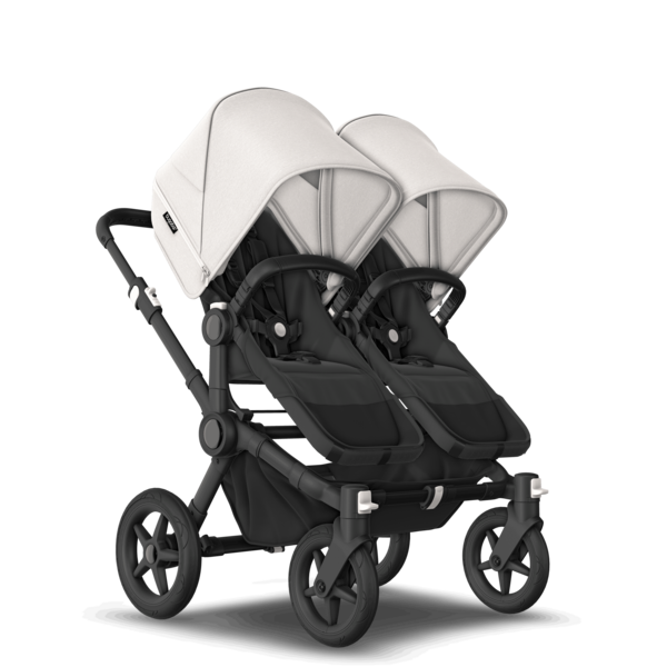 Produktbild: Donkey5 Zwillingskinderwagenset/ Gestell und Bezüge schwarz von Bugaboo im Onlineshop von dasMikruli - Dein Shop für Baby Erstausstattung