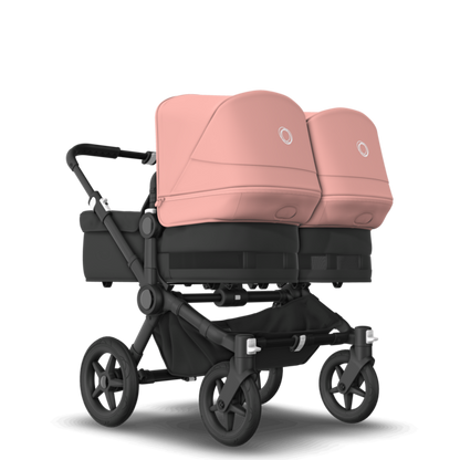 Produktbild: Bugaboo - Donkey5 Zwillingskinderwagenset/ Gestell und Bezüge schwarz von Bugaboo im Onlineshop von dasMikruli - Dein Shop für Baby Erstausstattung