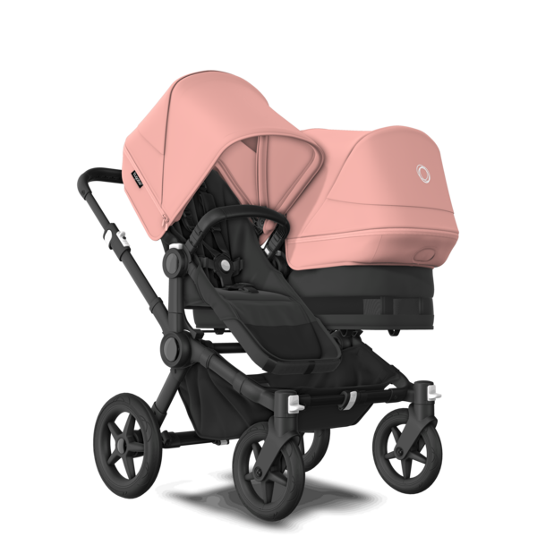 Produktbild: Bugaboo - Donkey5 Duo Geschwisterkinderwagenset inkl. Liegewanne und Sitz/ Gestell und Bezüge schwarz von Bugaboo im Onlineshop von dasMikruli - Dein Shop für Baby Erstausstattung