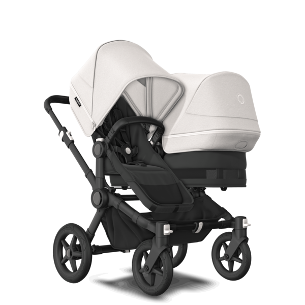 Produktbild: Bugaboo - Donkey5 Duo Geschwisterkinderwagenset inkl. Liegewanne und Sitz/ Gestell und Bezüge schwarz von Bugaboo im Onlineshop von dasMikruli - Dein Shop für Baby Erstausstattung