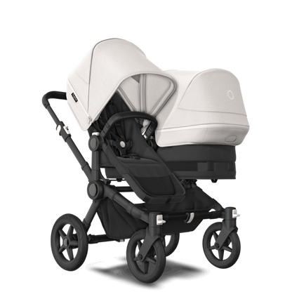 Produktbild: Bugaboo - Donkey5 Duo Geschwisterkinderwagenset inkl. Liegewanne und Sitz/ Gestell und Bezüge schwarz von Bugaboo im Onlineshop von dasMikruli - Dein Shop für Baby Erstausstattung